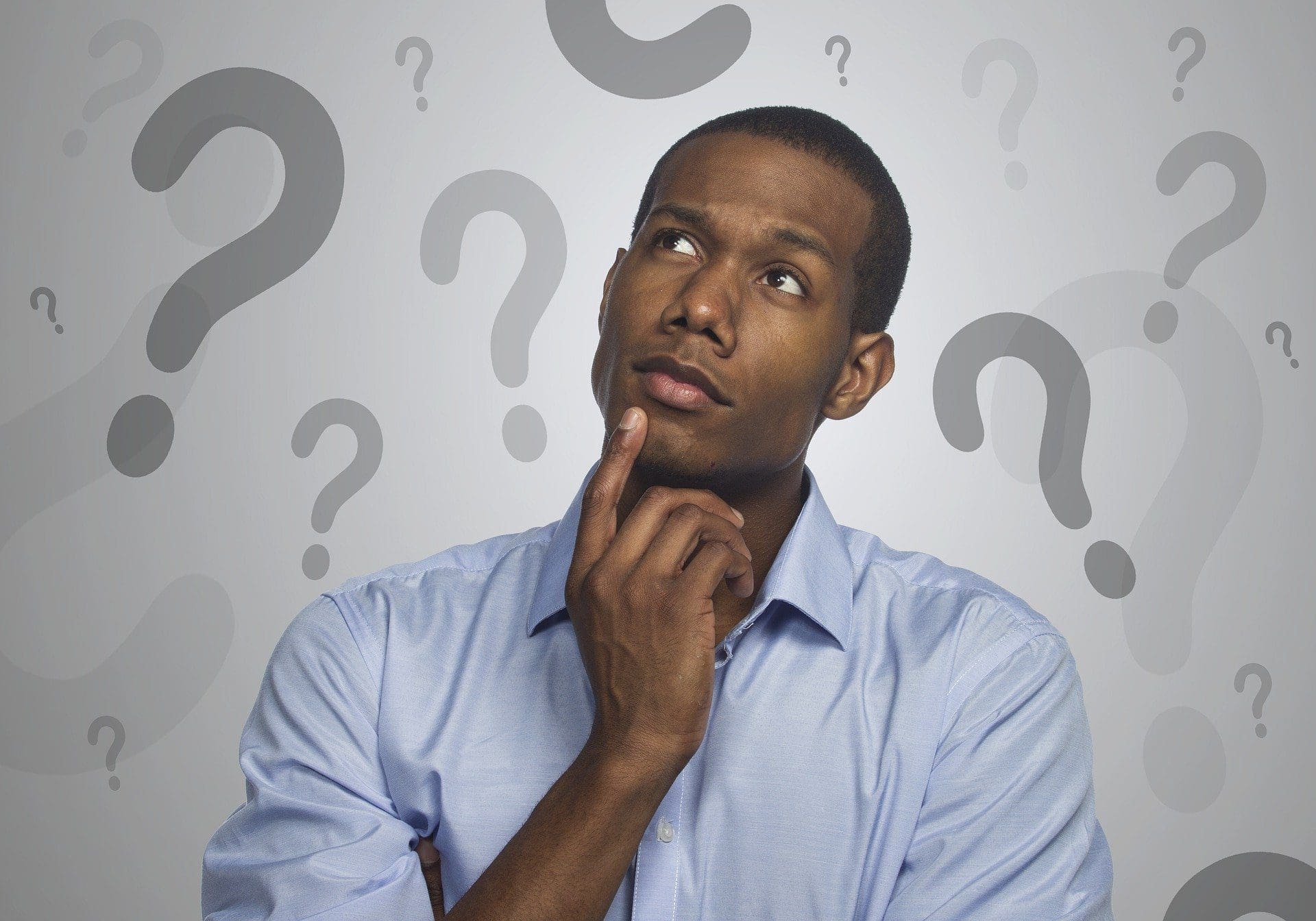 man-thinking Eye health questions answered